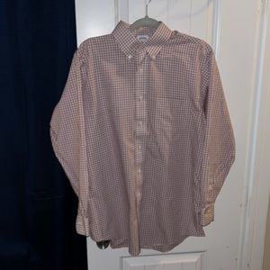 Red and white Stripped Brooks Brothers Shirt